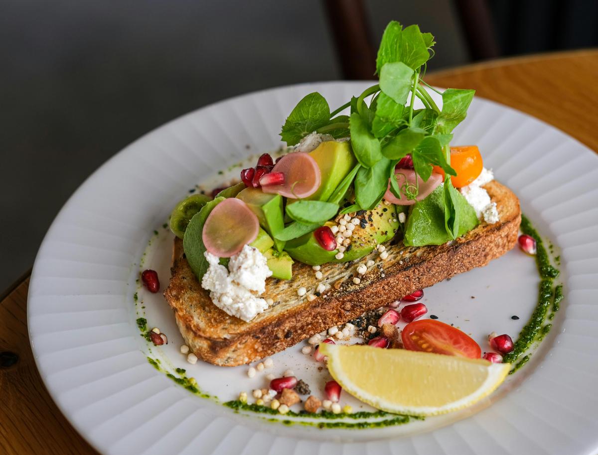 Avocado toast at Common Room Co in Caulfield North, Melbourne.