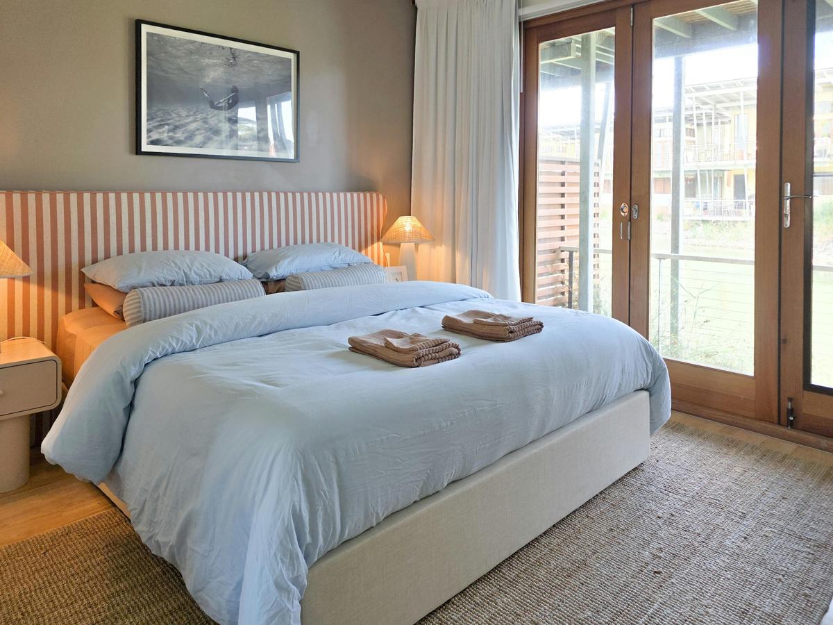 The Shores villas are all 3 bedroom, 2.5 bathroom with full kitchens, deck, and more
