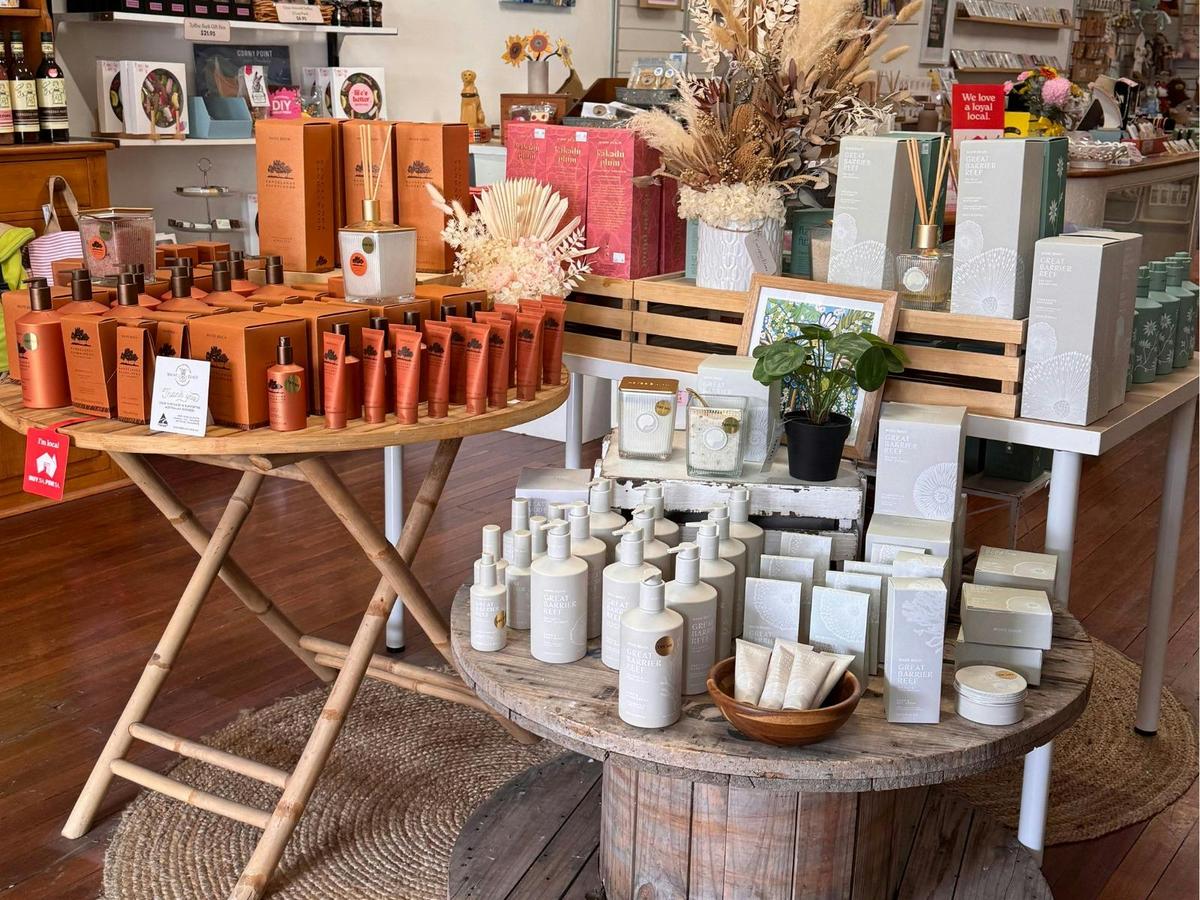 A colourful collection of gifts, homewares and Australian brands inside The Moonta Collective.