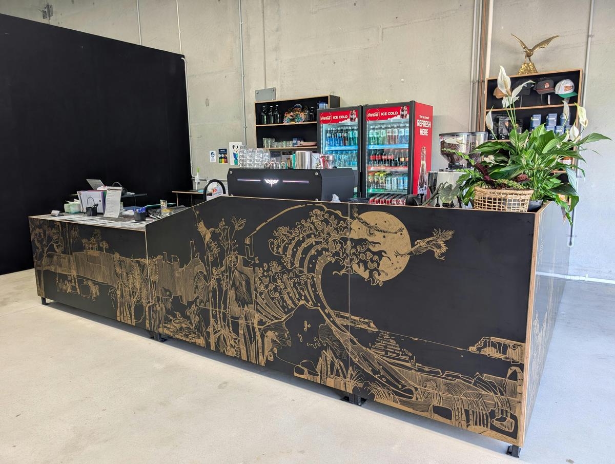 Coffee, beverages, and snacks available