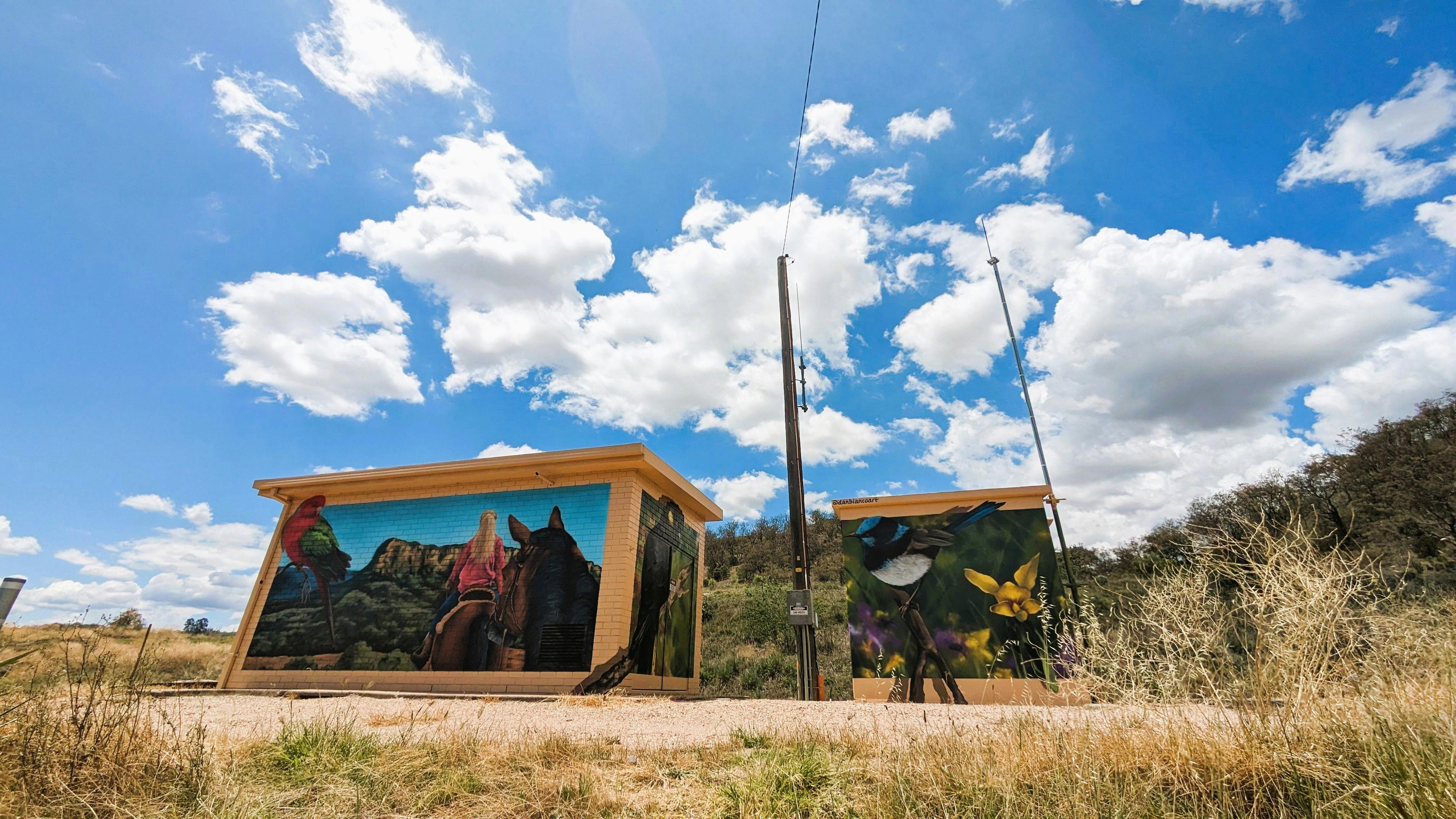 Wingen Signal Box Mural by Dan Bianco