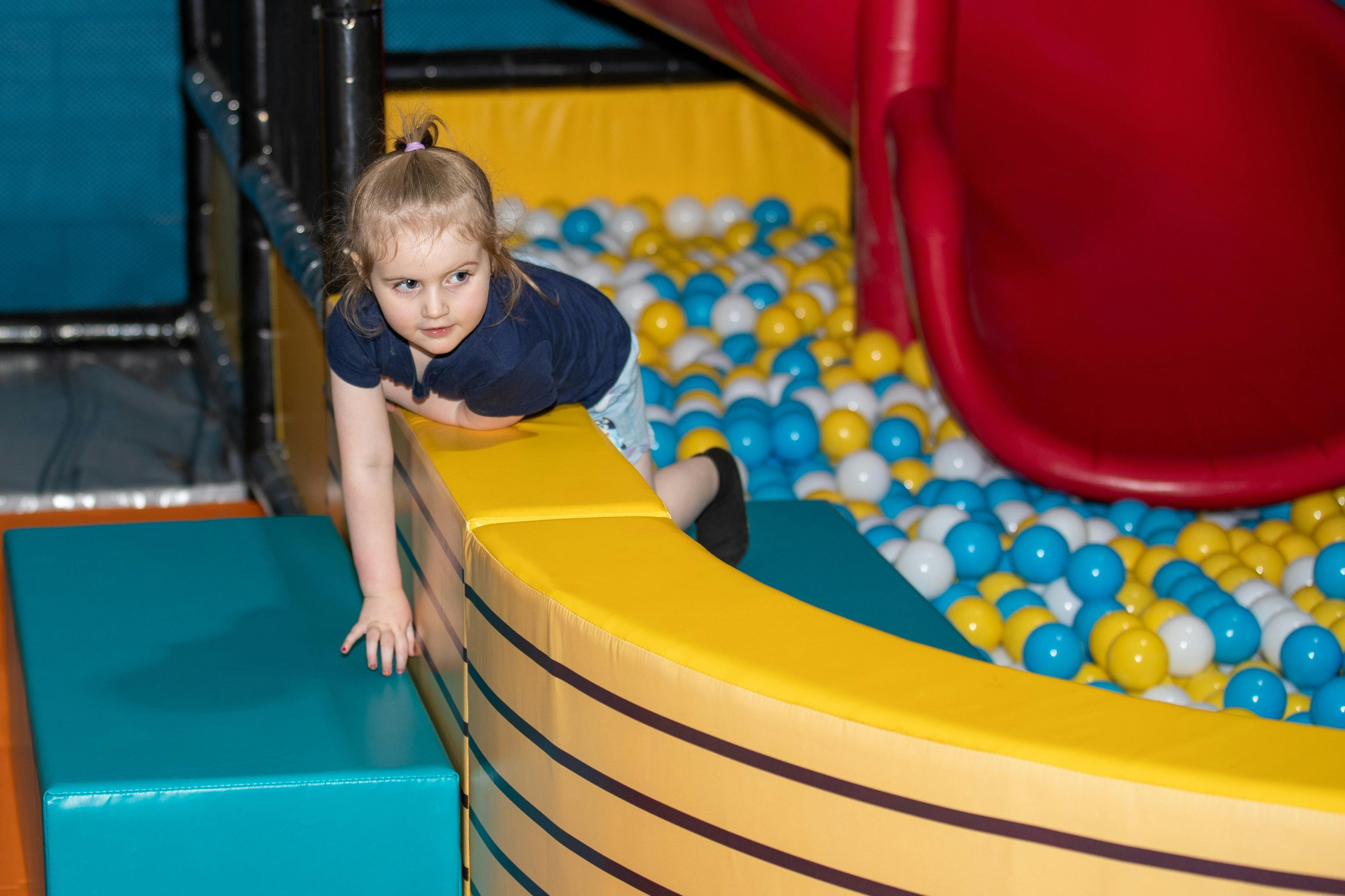 Ball pit and soft play toddler zone