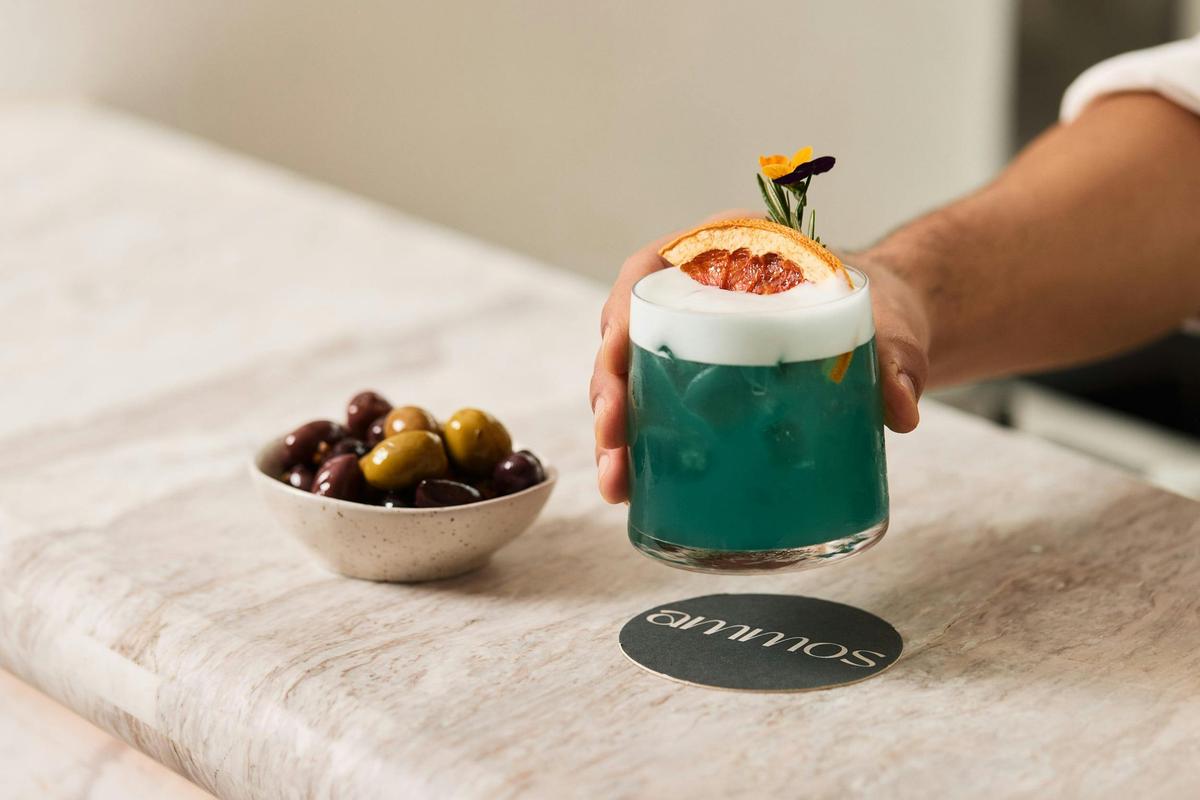 Ammos blue cocktail