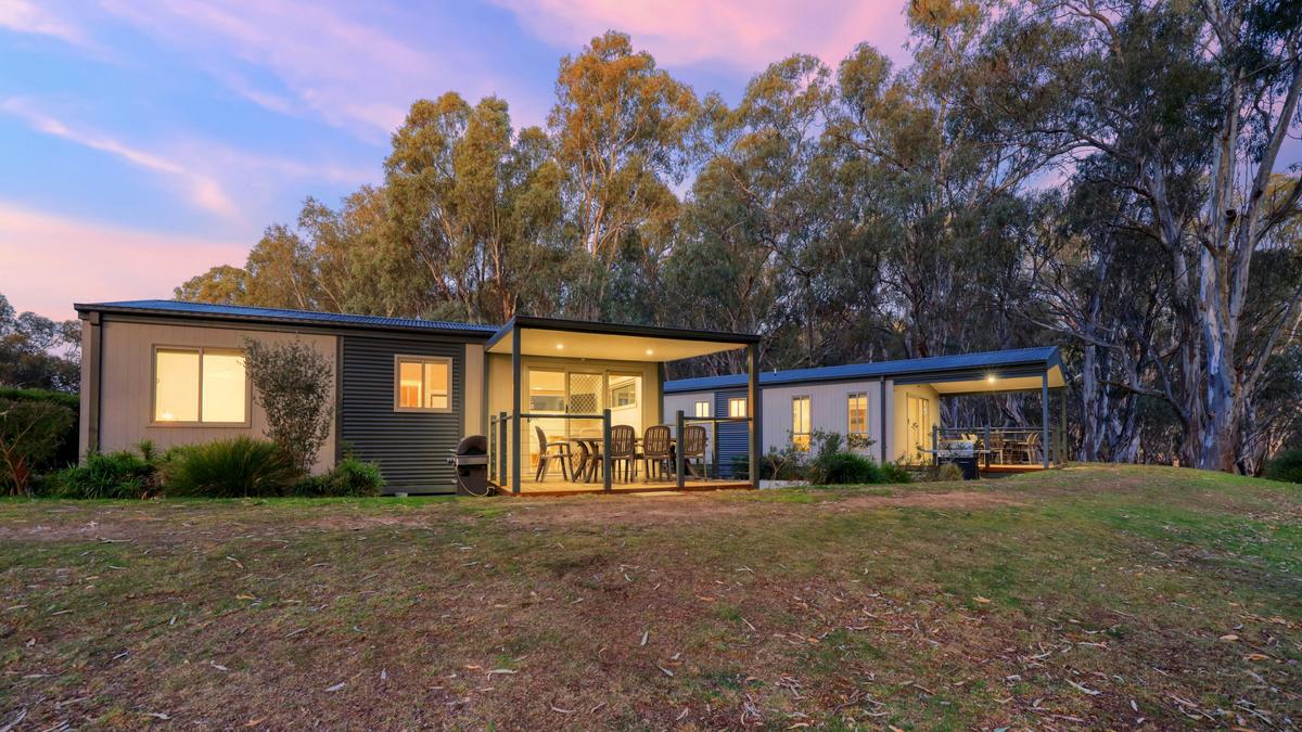 2 Bedroom Family Cabins at Dusk