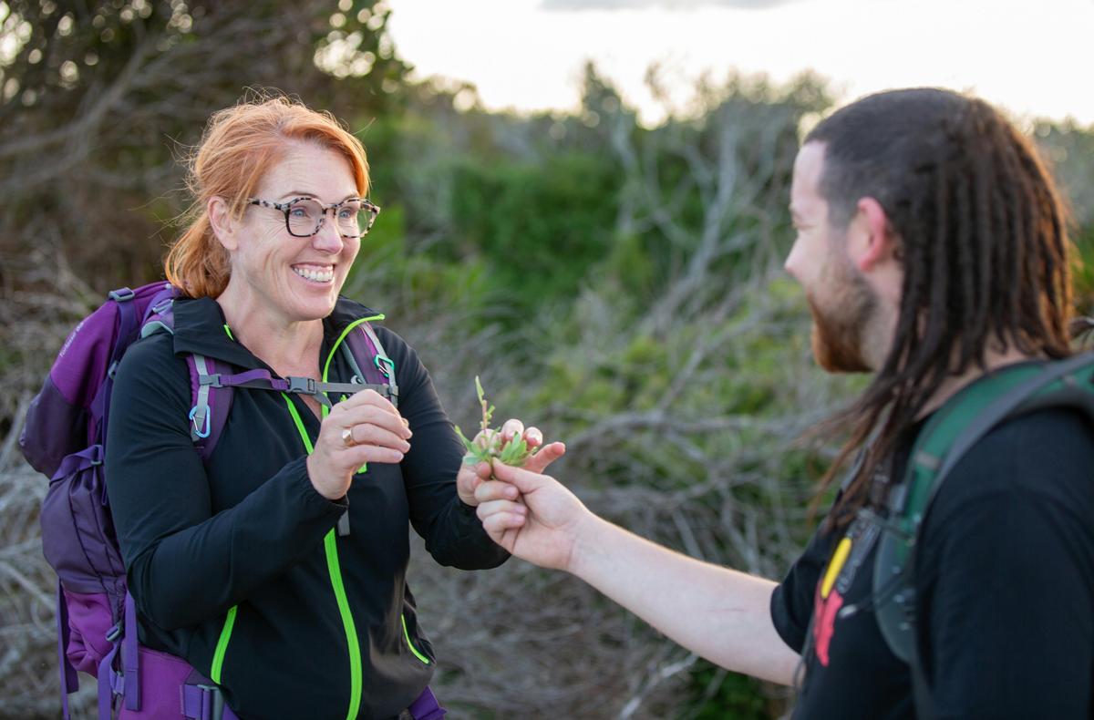palawa guide Cody Gangell interprets the cultural landscape of wukalina and shares with guests