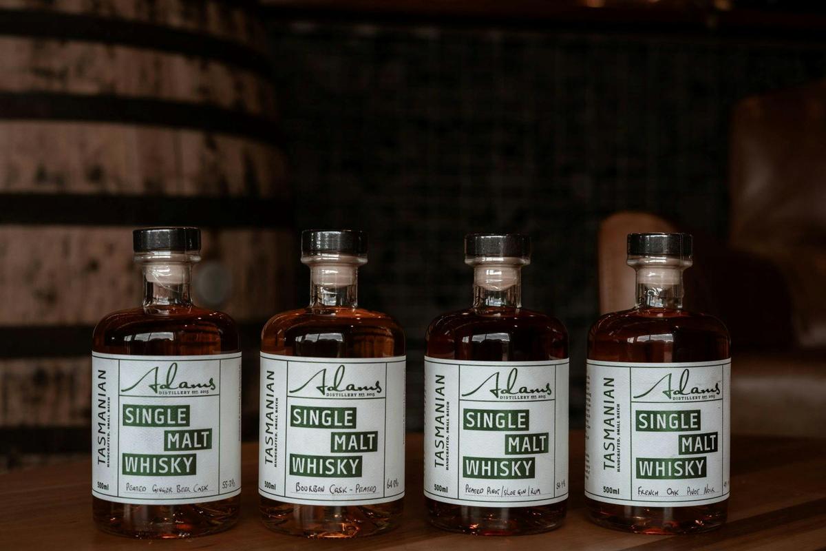Cellar door exclusive whisky bottles