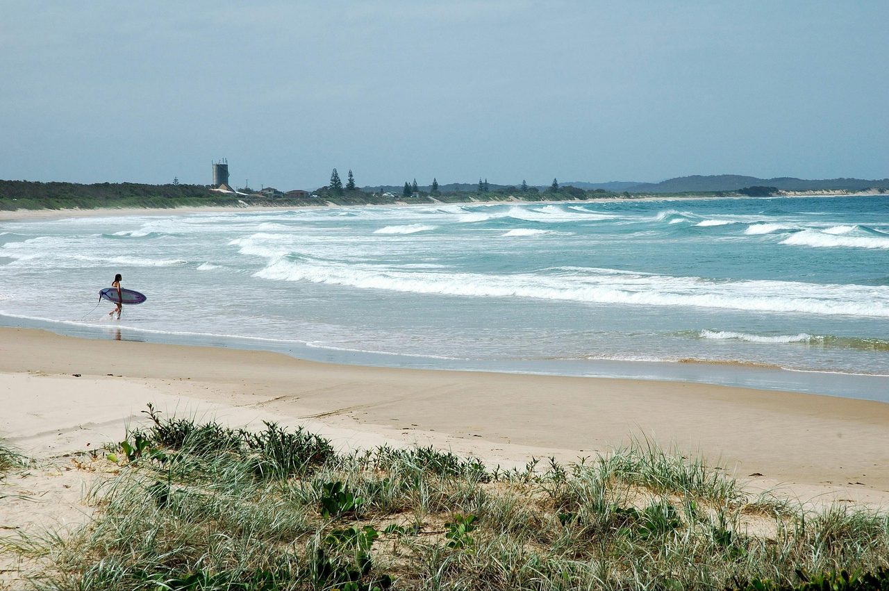 Surf at Wooli Main Beach