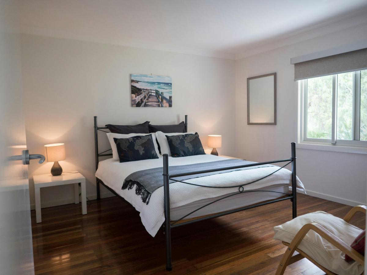 Bedrooms that look out over the beach