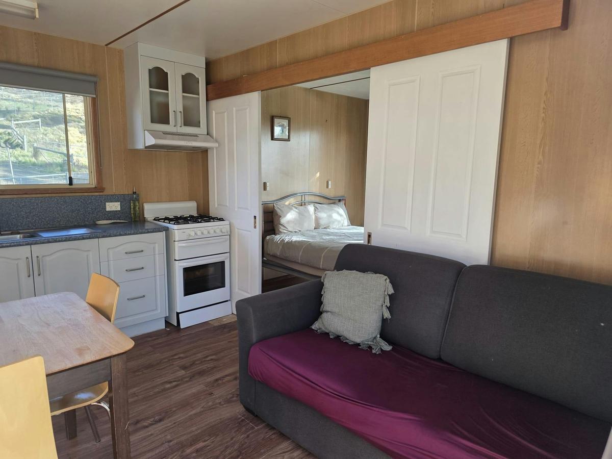 Open-plan living and dining area