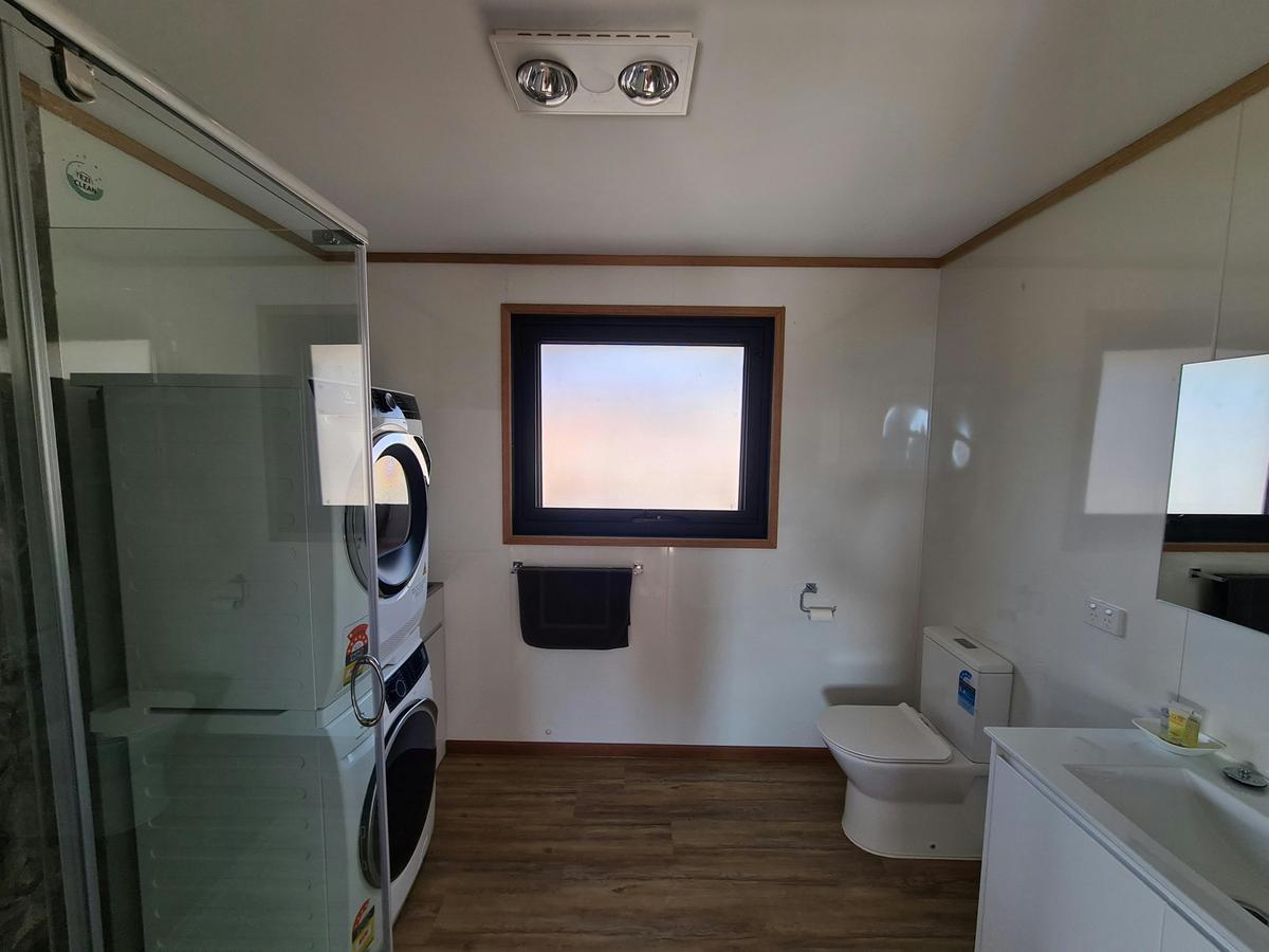 Private bathroom with modern shower facilities