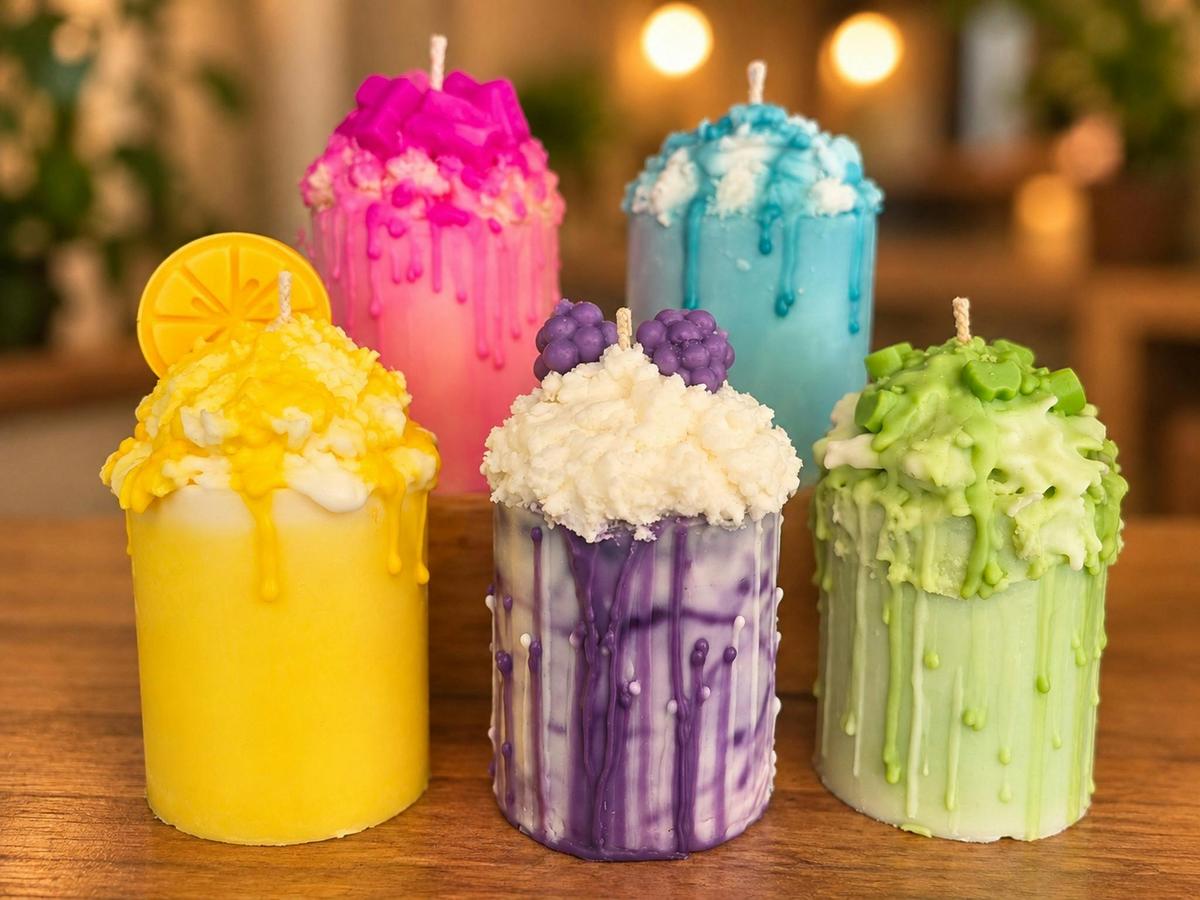 Visitors can personalise their candle with fragrance, colour and decorative options.