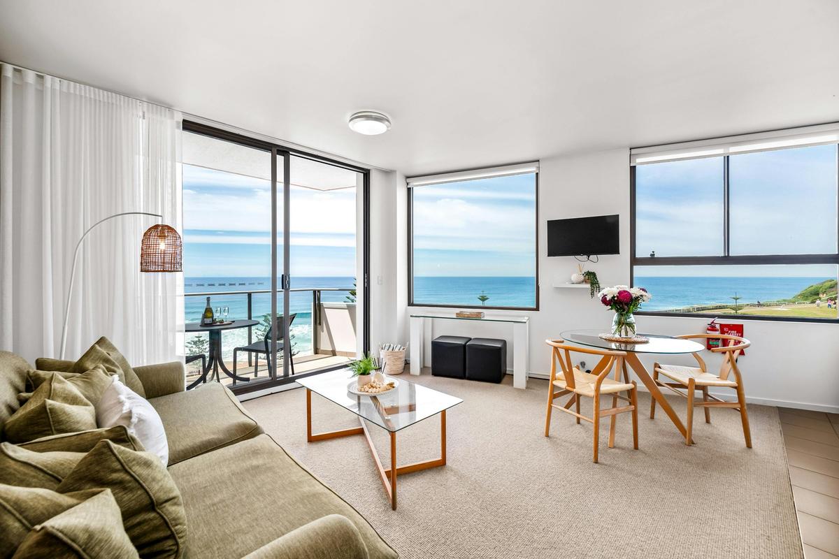 Panorama on Newcastle Beach