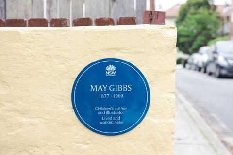 May Gibbs Blue Plaque