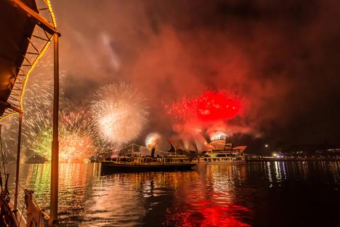 NYE26 Sydney Spectacular aboard Steam Tug Waratah