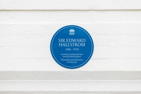 Sir Edward Hallstrom Blue Plaque