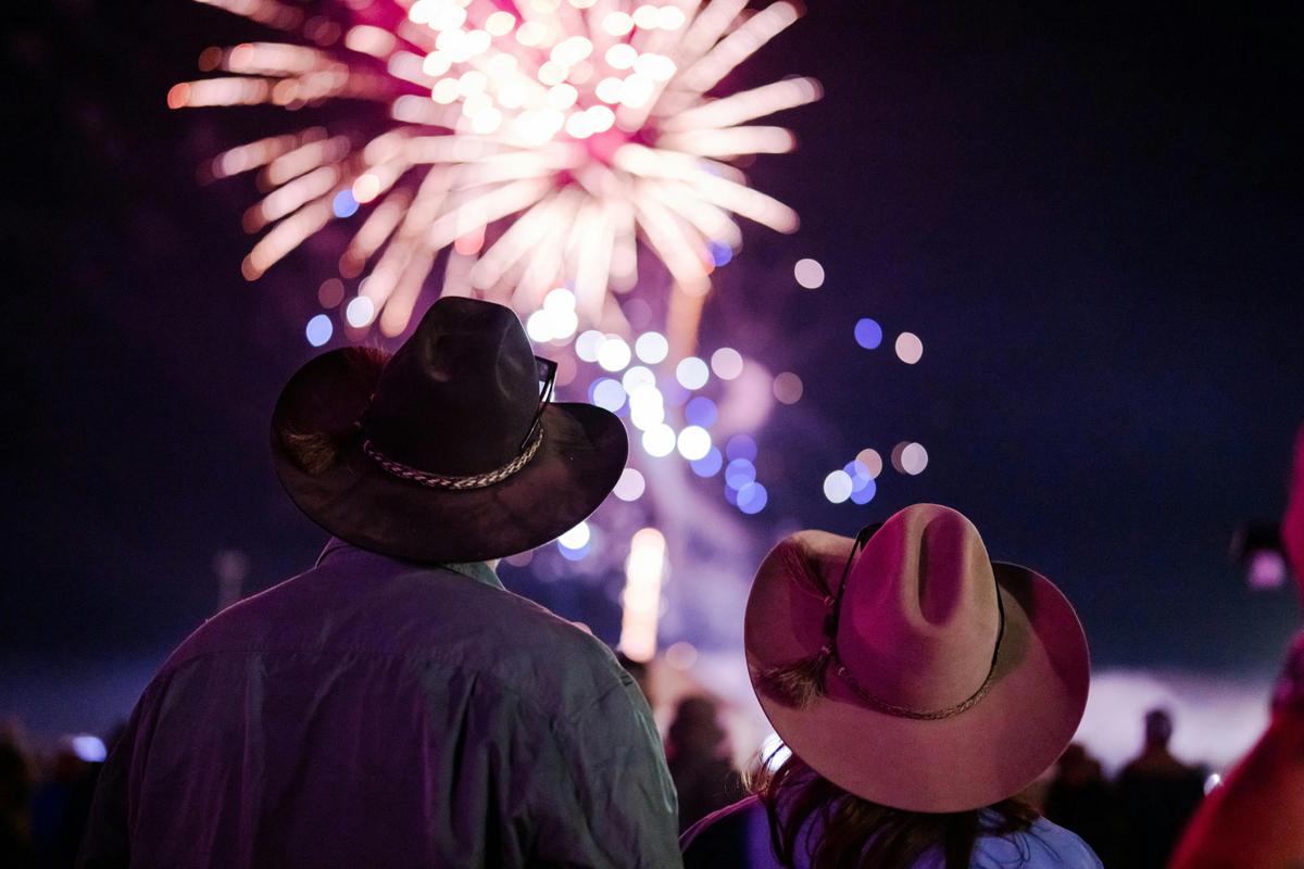 Fireworks at the Ute Muster