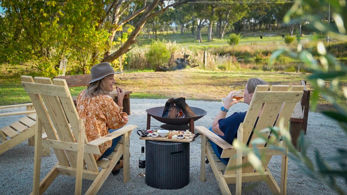 Riverfront Firepit and Picnic Platters with local tastings