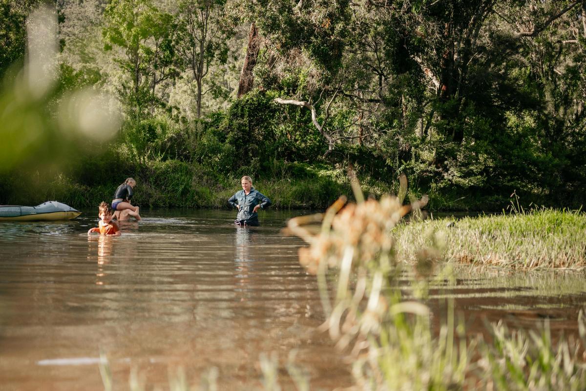 Good old-fashioned family camping at its best. Spend the day riding bikes, exploring the creek, play