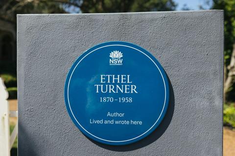 Ethel Turner Blue Plaque