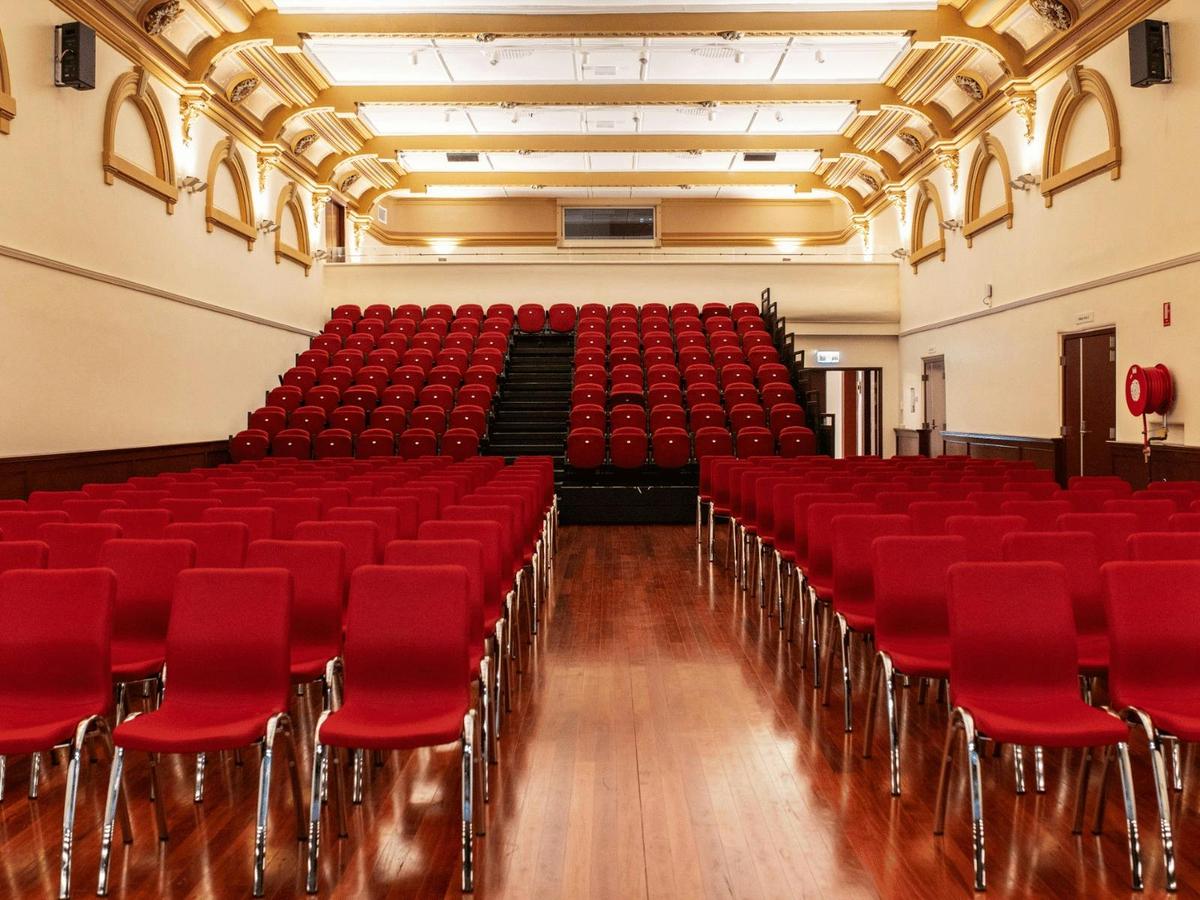 Deniliquin Town Hall seating and mezzanine