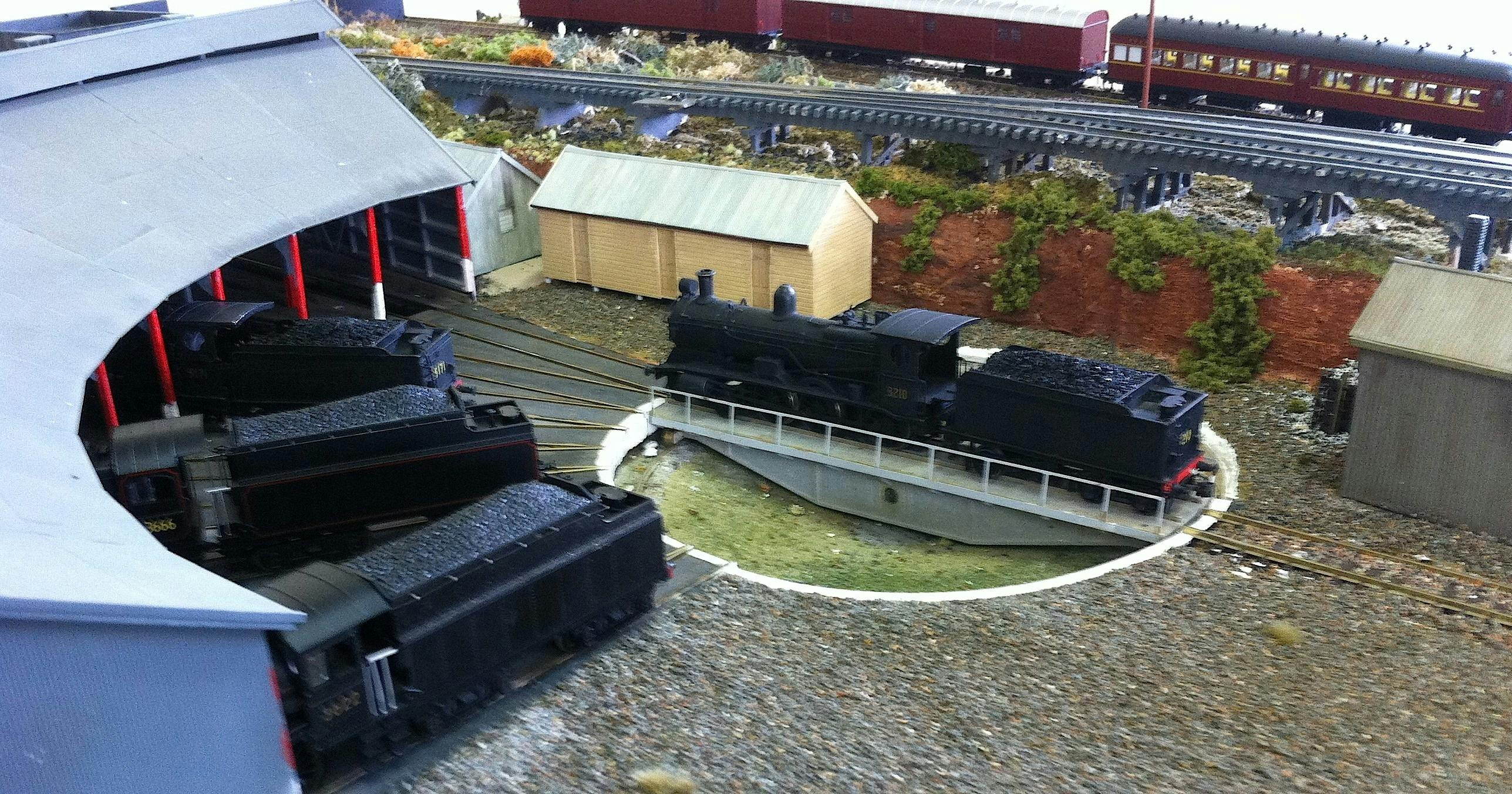 Depot model layout