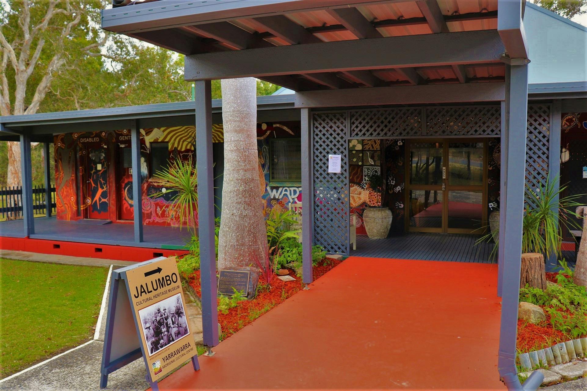 The front of our gallery is a mural made by very talented local artists