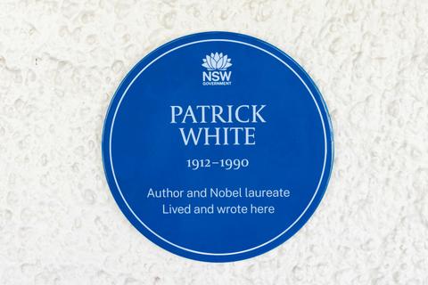 Patrick White Blue Plaque