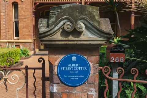Albert (Tibby) Cotter Blue Plaque