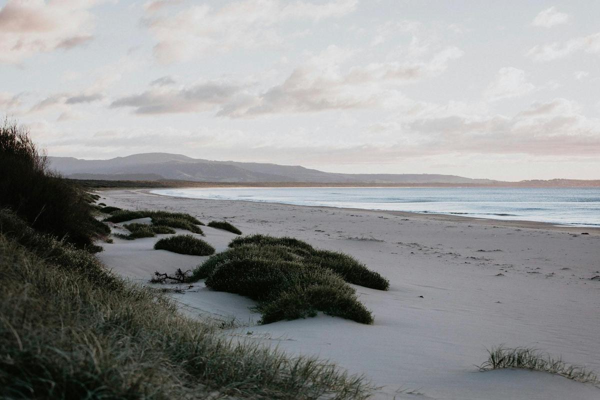 Seven Mile Beach at Shoalhaven Heads, just moments from Bangalay Luxury Villas and the woodcarving.