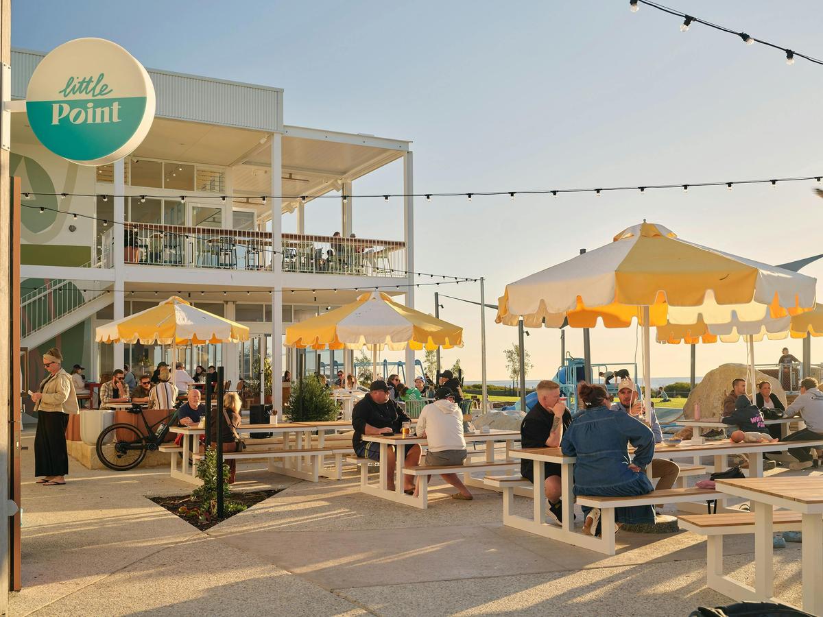 Little Point Kiosk - open from 6AM daily.