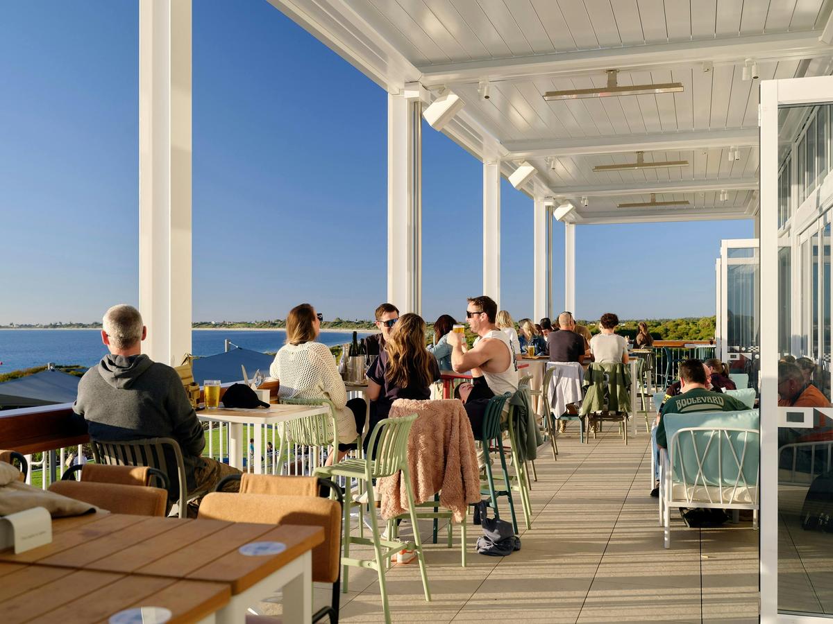 The Sunset Lounge balcony. Incredible views and brews!