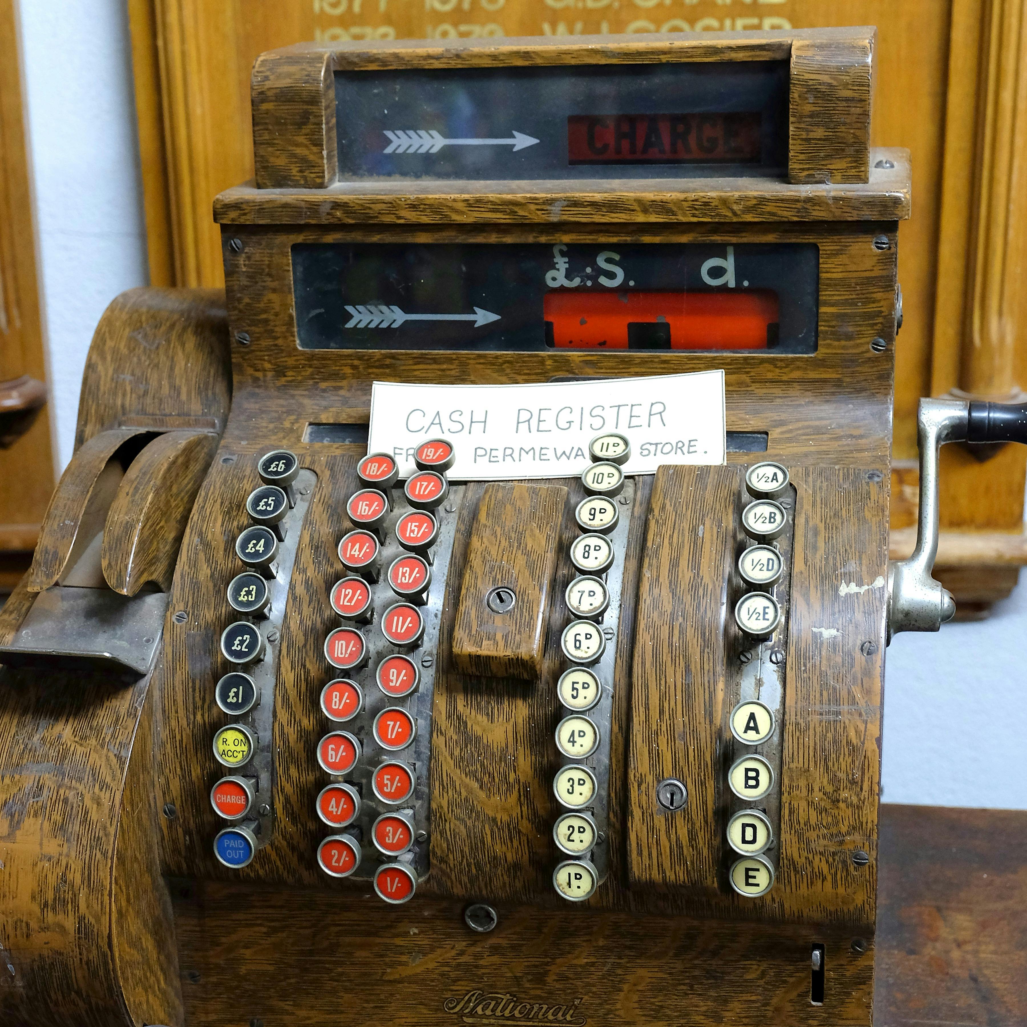 Vintage Cash Register at Water Tower Museum