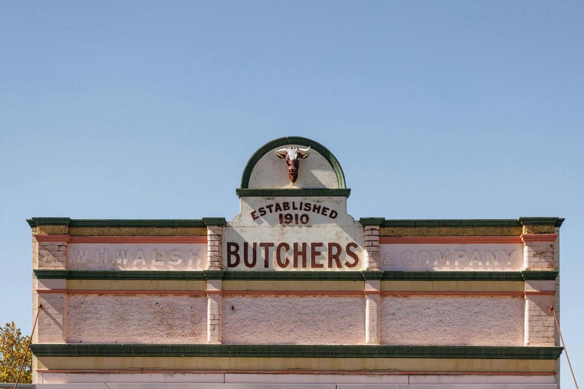 The top detail of a shop in Wolgan Street Portland NSW