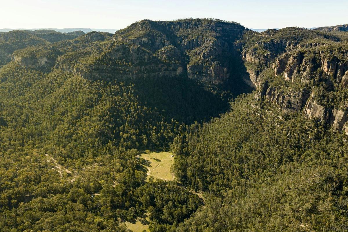 Aerial view of Newnes