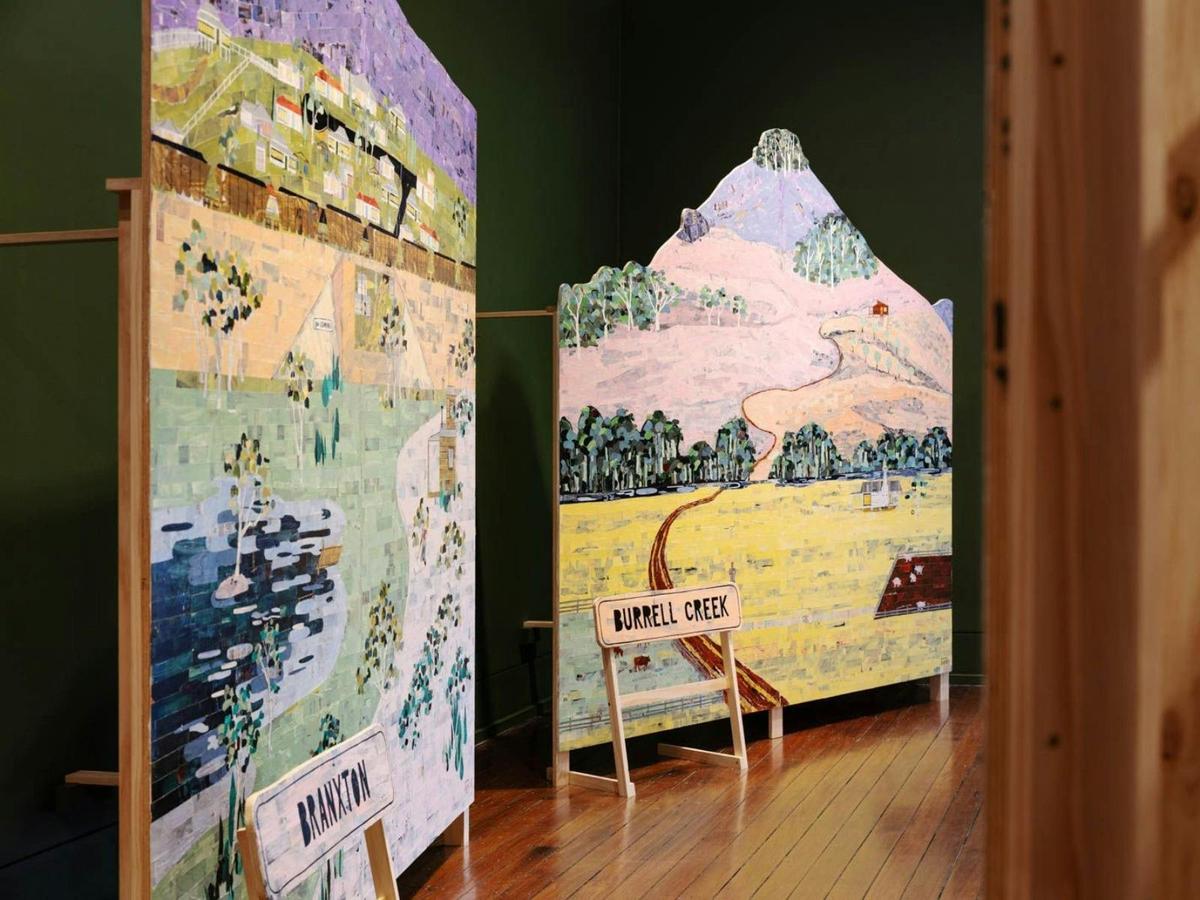 The Places That Shape Us by Ray Monde (installation view Maitland Regional Art Gallery)