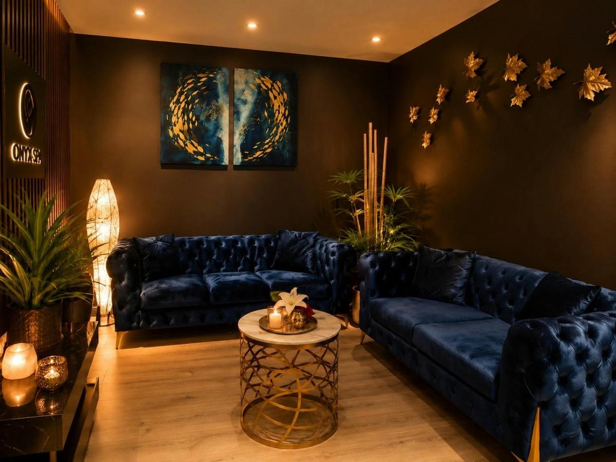 Relaxing lounge area at Gold Coast Massage and Day Spa Southport
