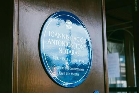 Ioannis (Jack) and Antonios (Tony) Notaras Blue Plaque