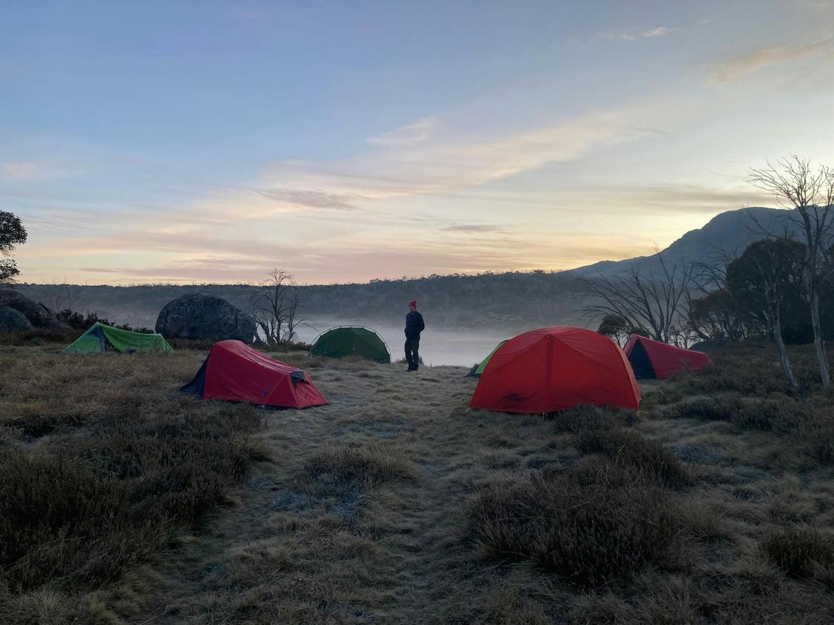 Camping in the wilderness