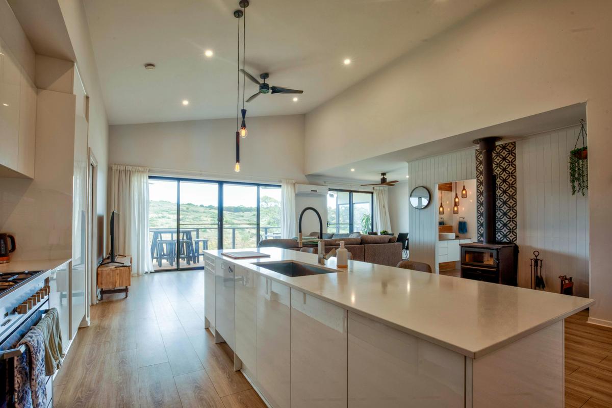large spacious kitchen area