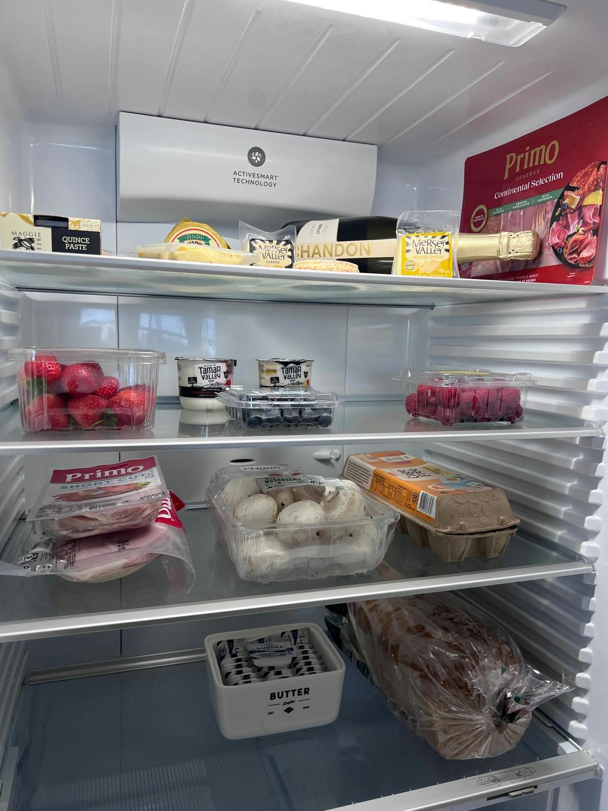 Champagne, cheeses, generous breakfast provisions included