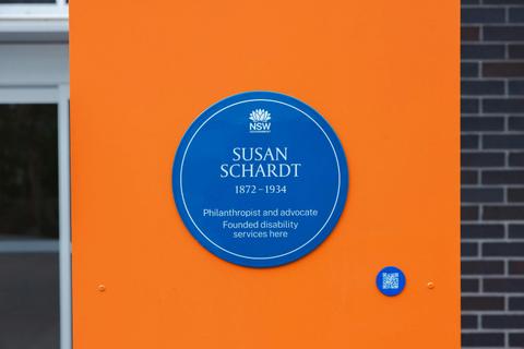 Susan Schardt Blue Plaque