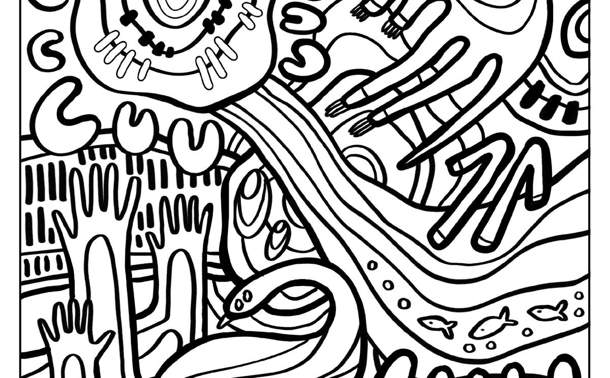 Colouring-in, sketching, bush medicine, demonstratons and more happening at the Pop-Up Gallery