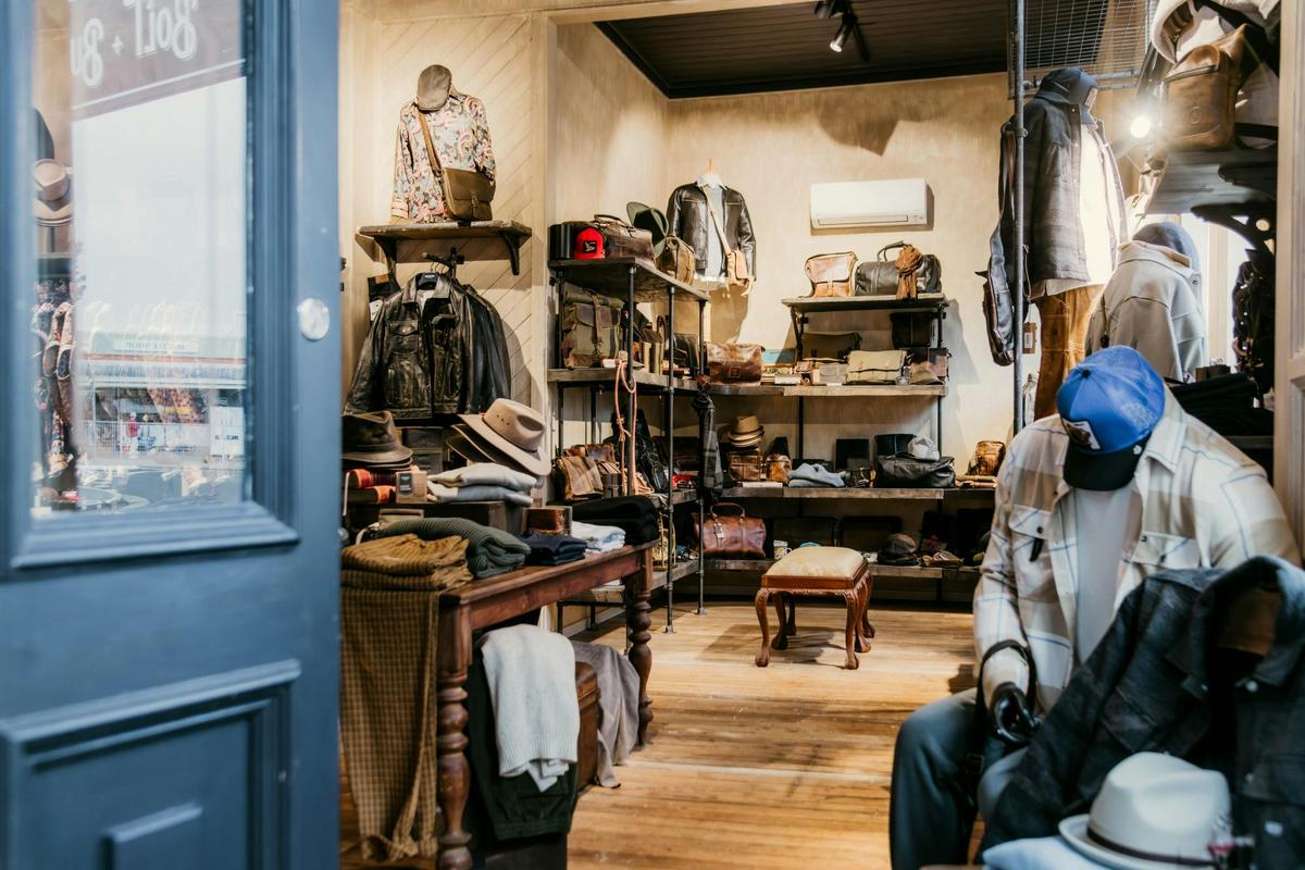 Step inside Bolt + Buckle Alstonville for leather jackets, bags, hats and casual menswear