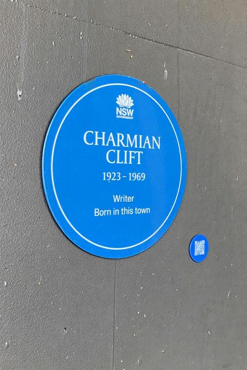 Charmian Clift Blue Plaque