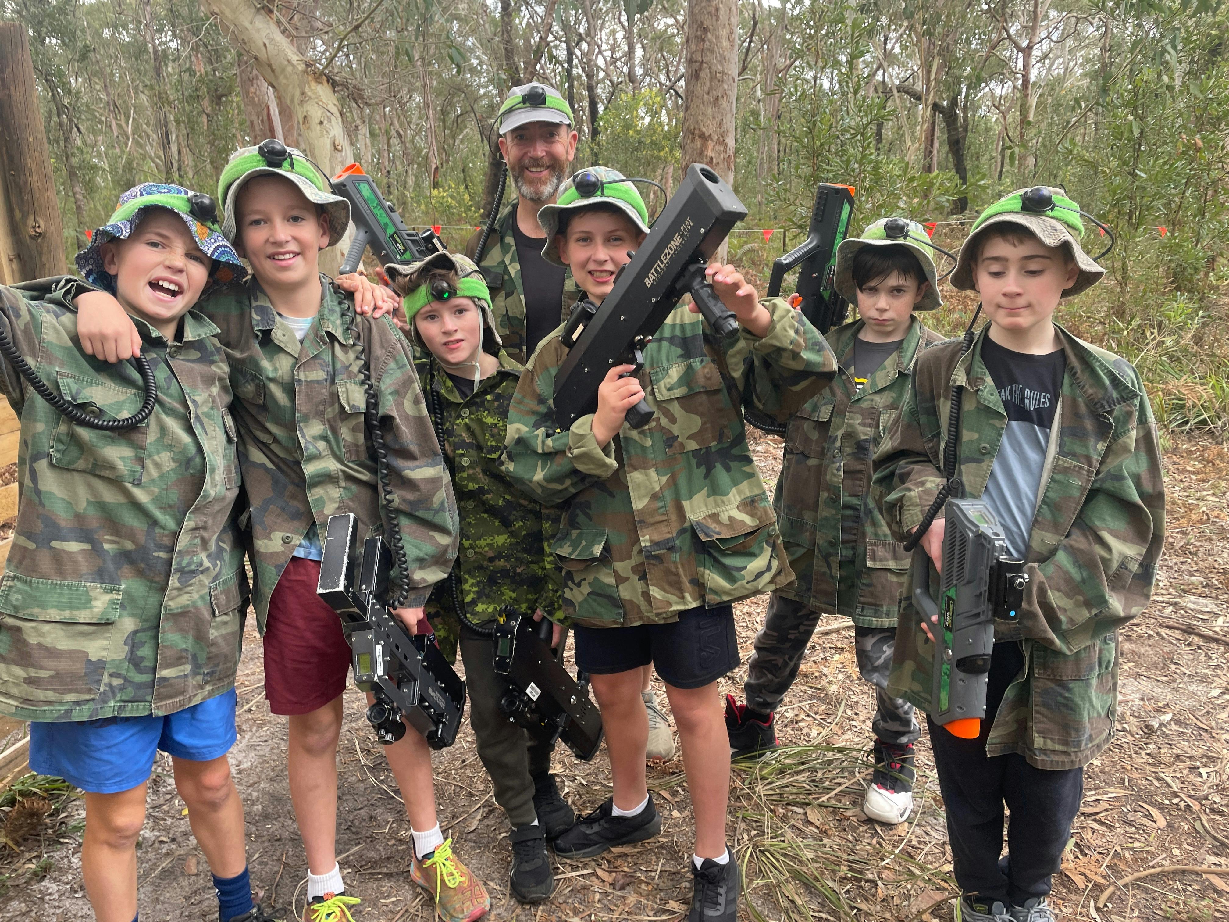 Troops at our Family Fun Laser Tag Events