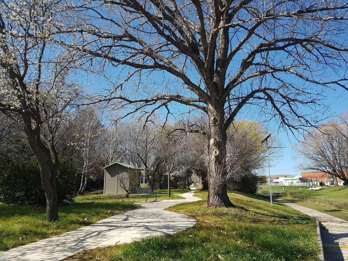 Accessible toilets and walking path