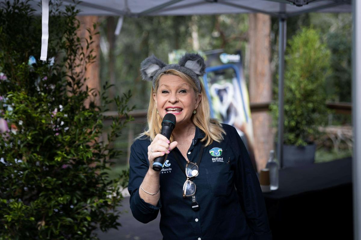 Ranger Stacey speaking in microphone