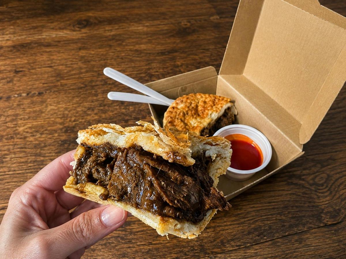 Golden pastry, slow-cooked beef and plenty of gravy 🥧