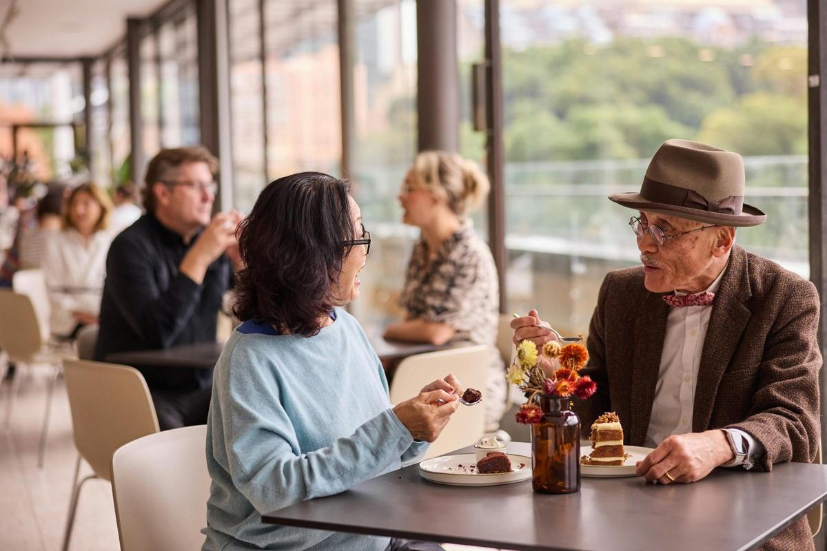 Unwind over coffee and cake at Bistro Gadi on Level 4 of the Australian Museum.