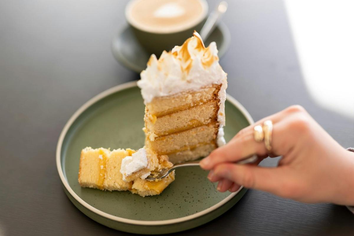 Treat yourself with a range of freshly baked cakes and desserts at Bistro Gadi.